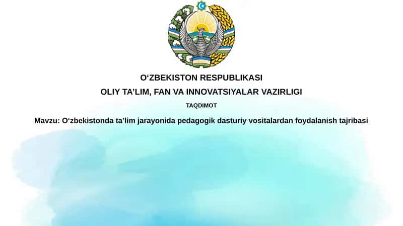 Pedagogik Dasturiy Vositalar 1