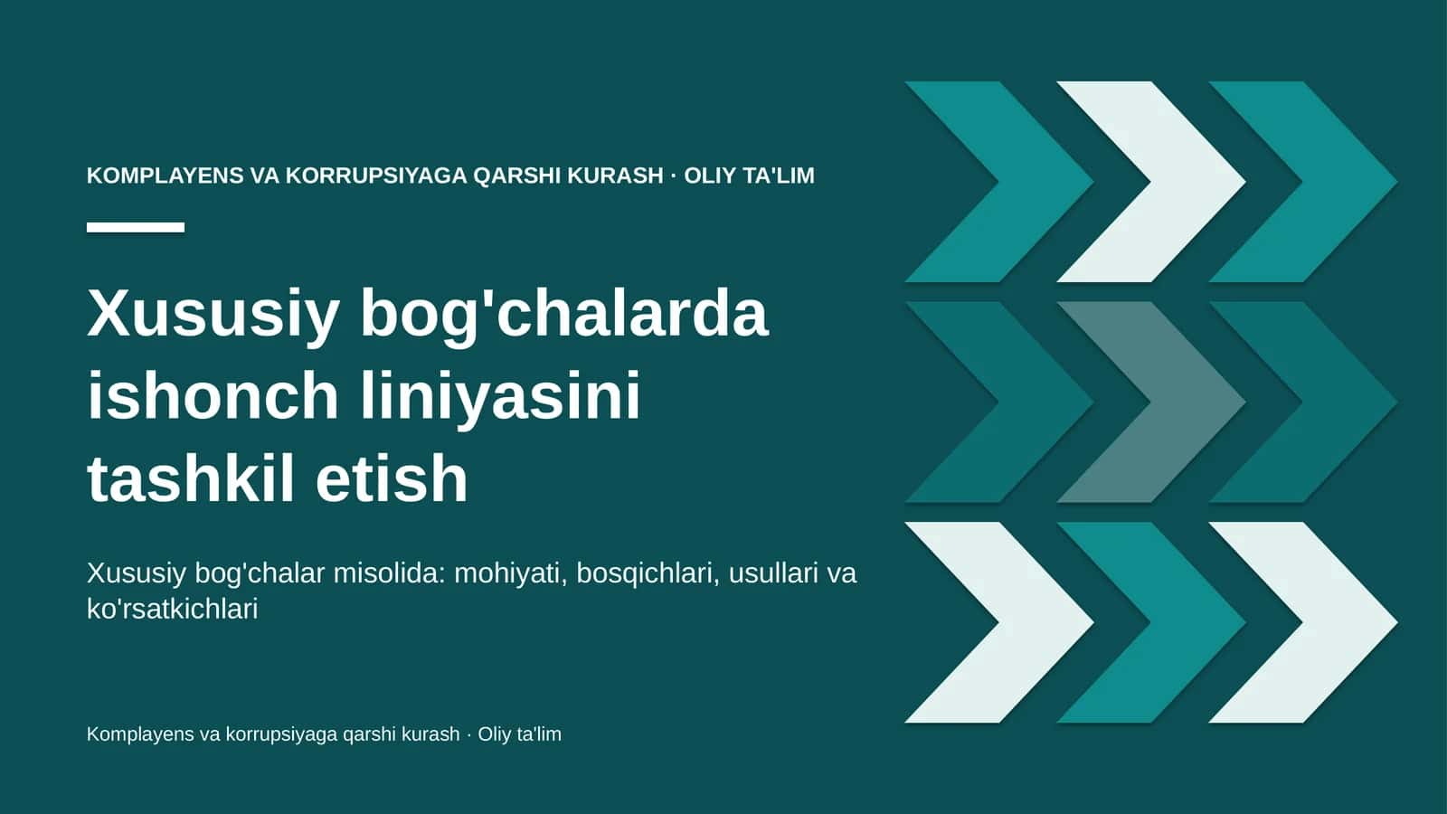 Xususiy bog'chalarda ishonch liniyasini tashkil etish 1