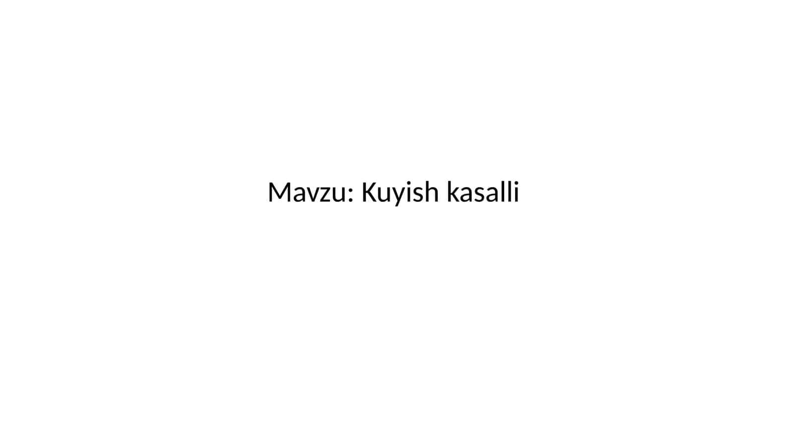 Kuyish kasalli 1