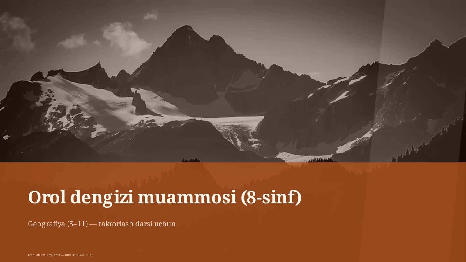 Orol dengizi muammosi (8-sinf) 1