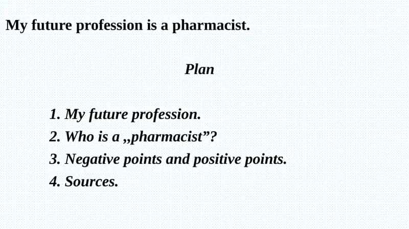 Pharmacist 1