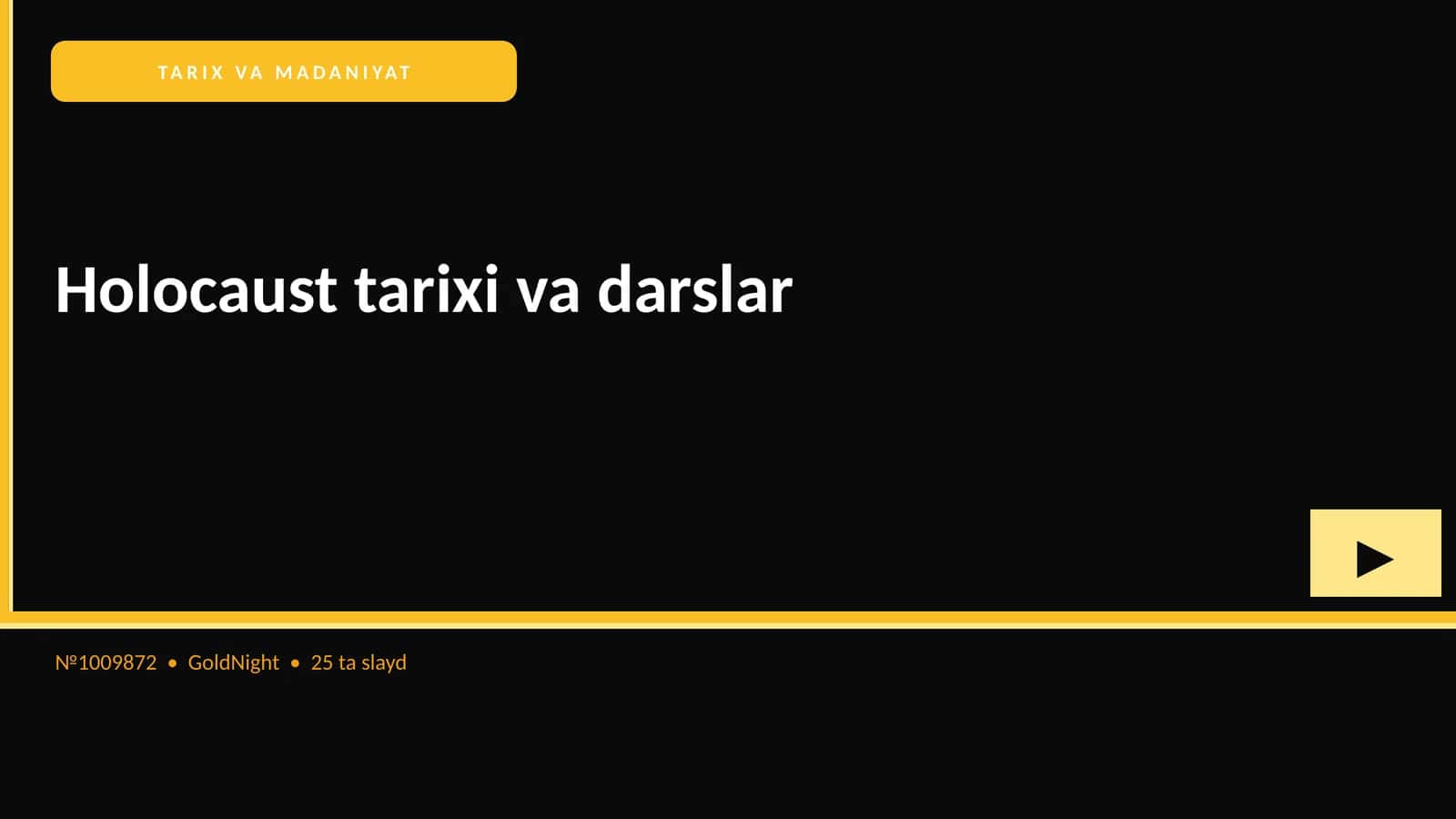 Holocaust tarixi va darslar 1