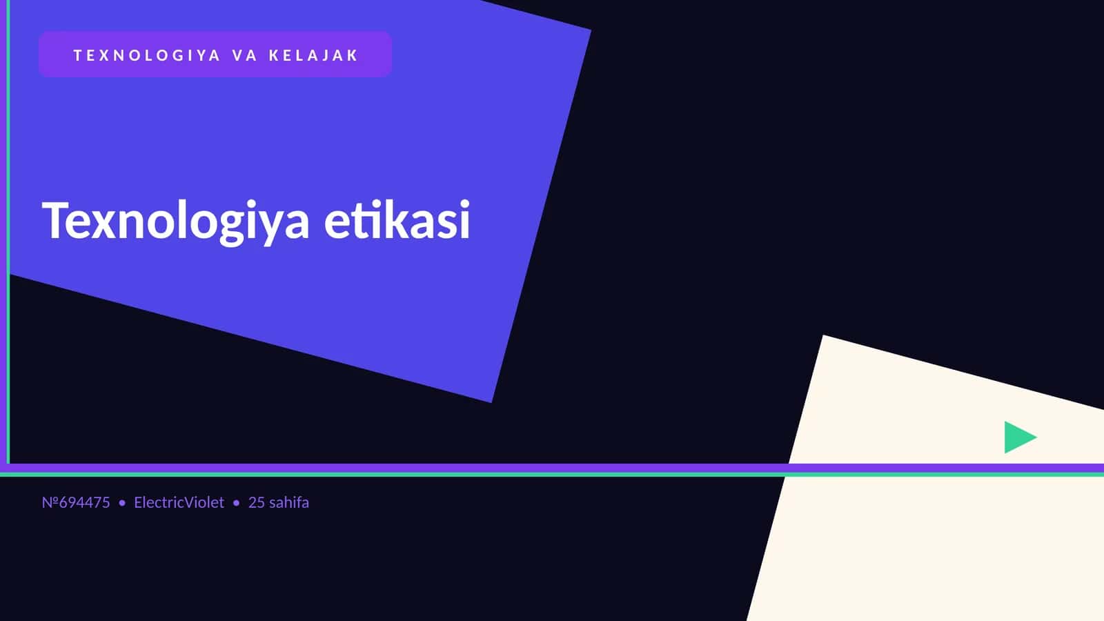 Texnologiya etikasi 1