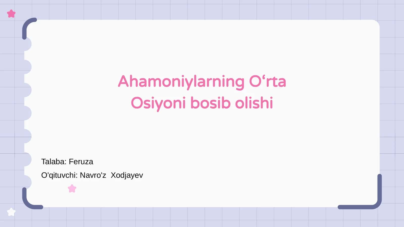 Ahamoniylarning O'rta Osiyoni bosib olishi 1