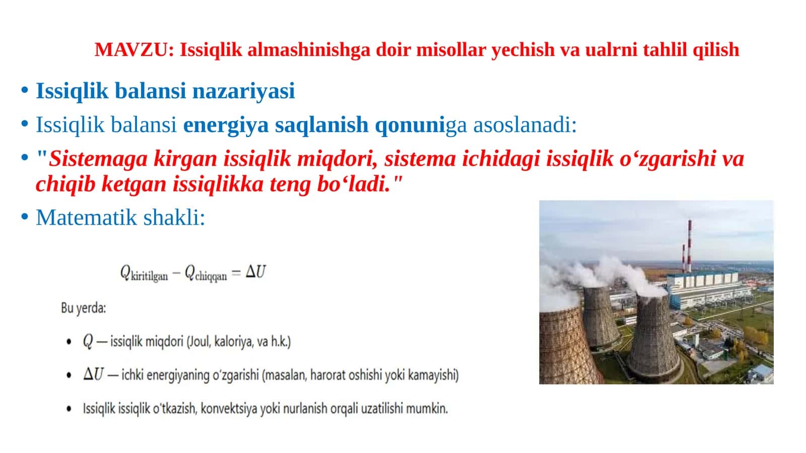 Issiqlik almashinishlar 1