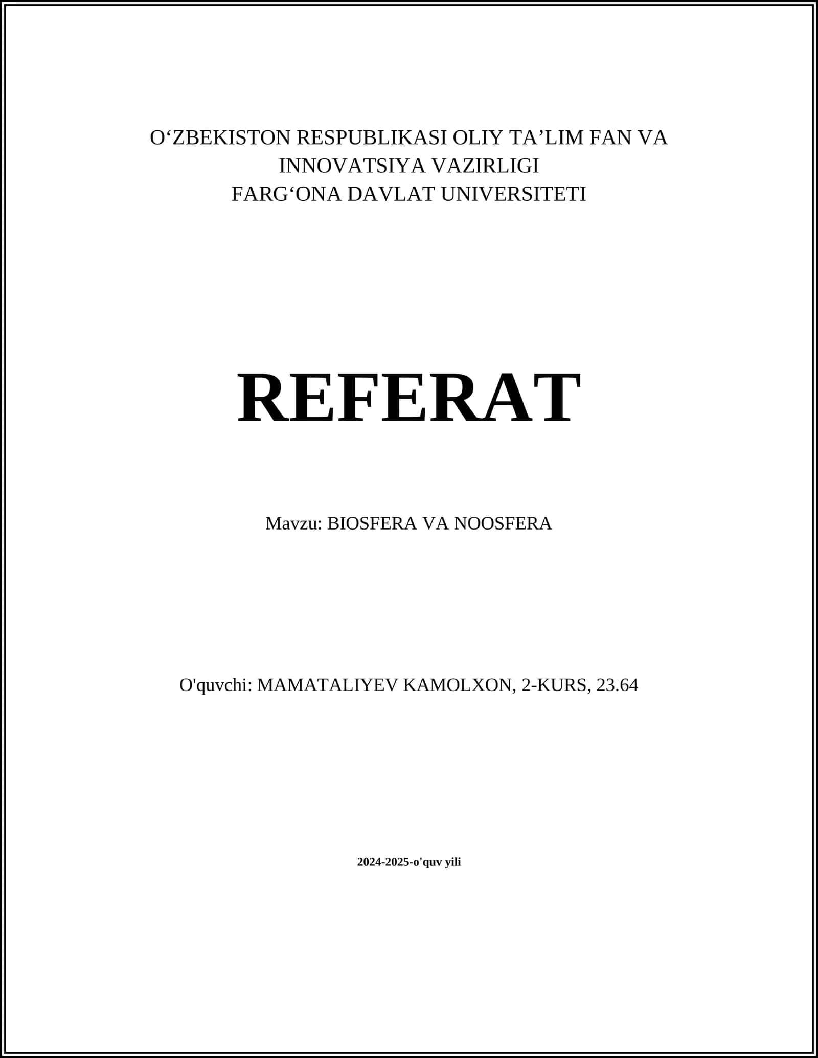 BIOSFERA VA NOOSFERA 1