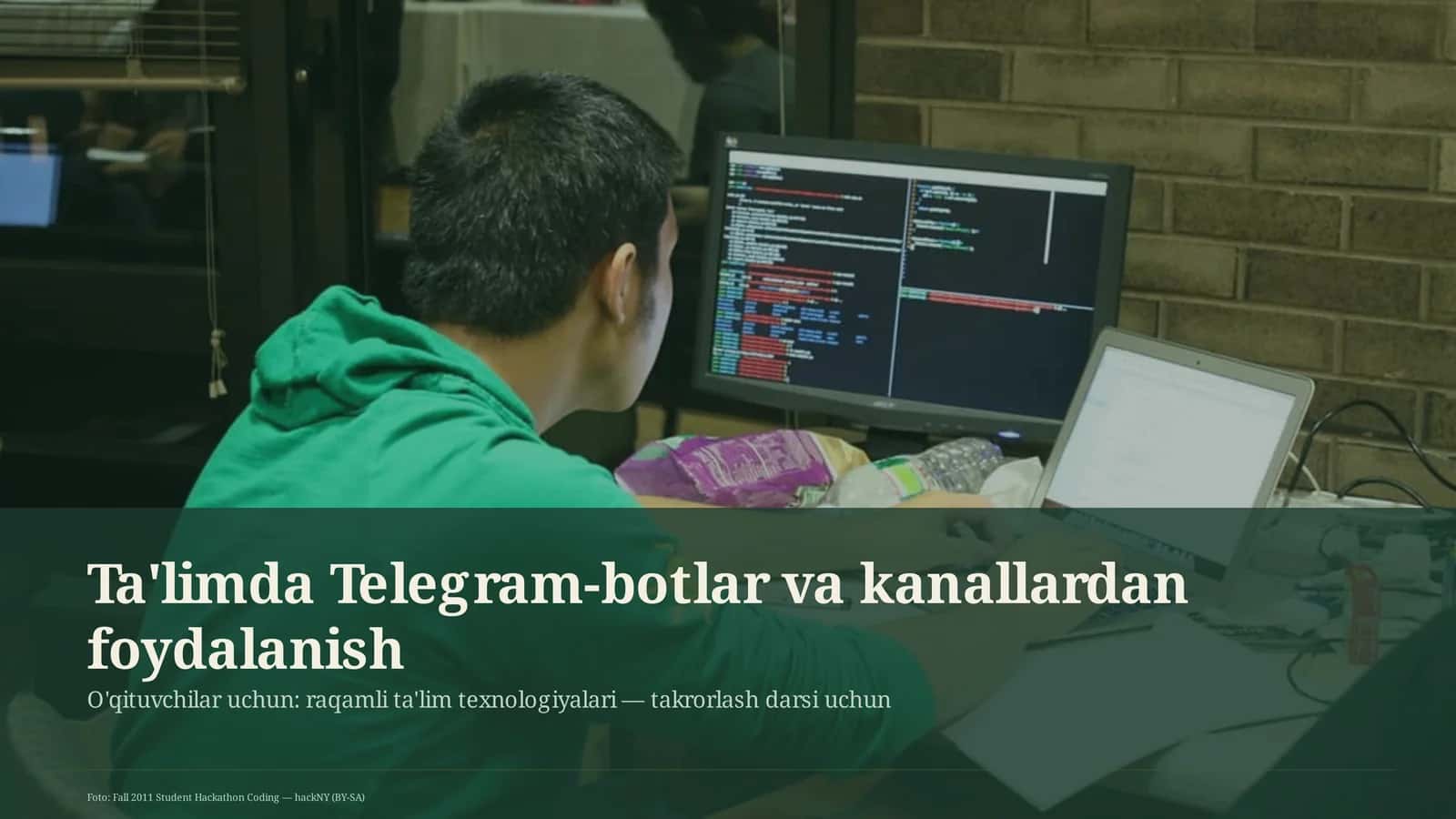 Ta'limda Telegram-botlar va kanallardan foydalanish 1