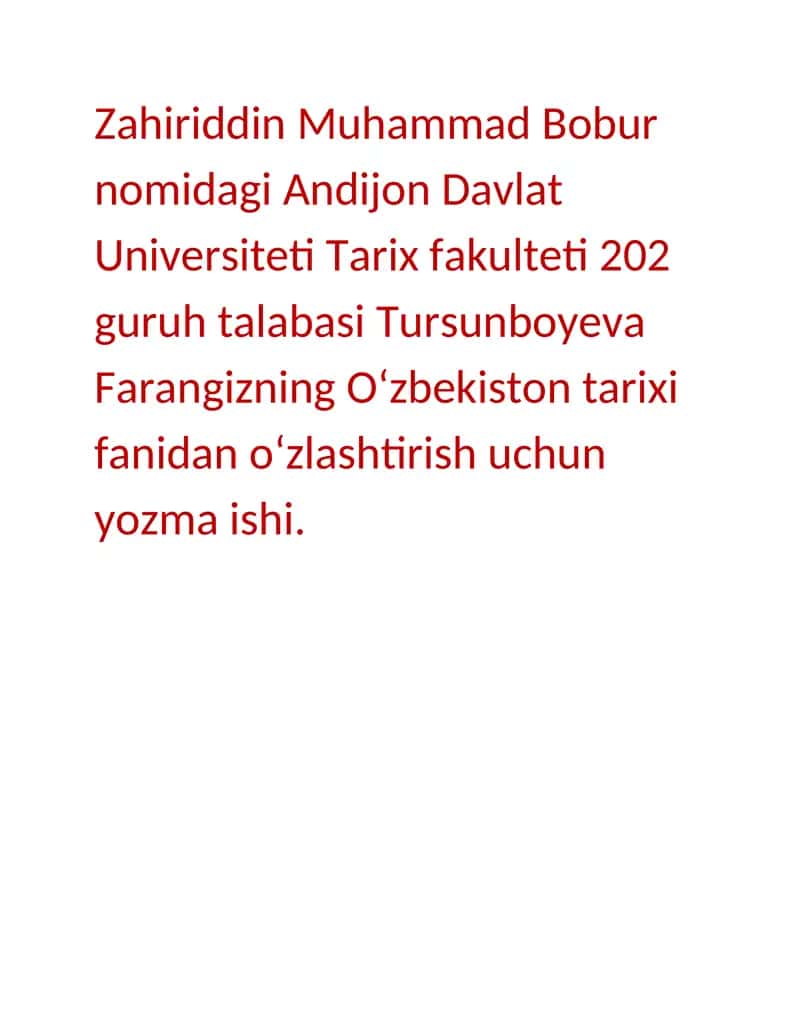 Abdullaxon II davrida Buxoro xonligi 1