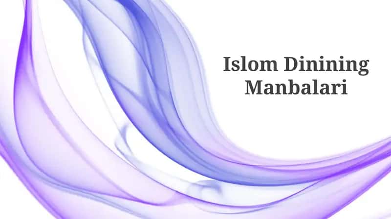 Islom Dinining Manbalari 1