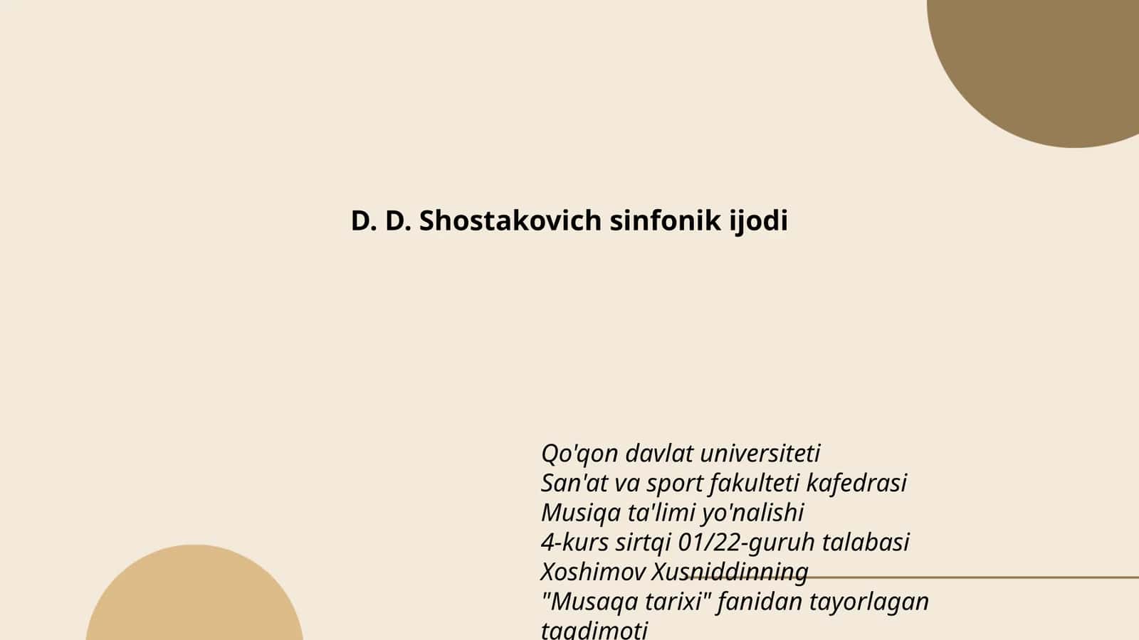 Sinfonik ijodi 1