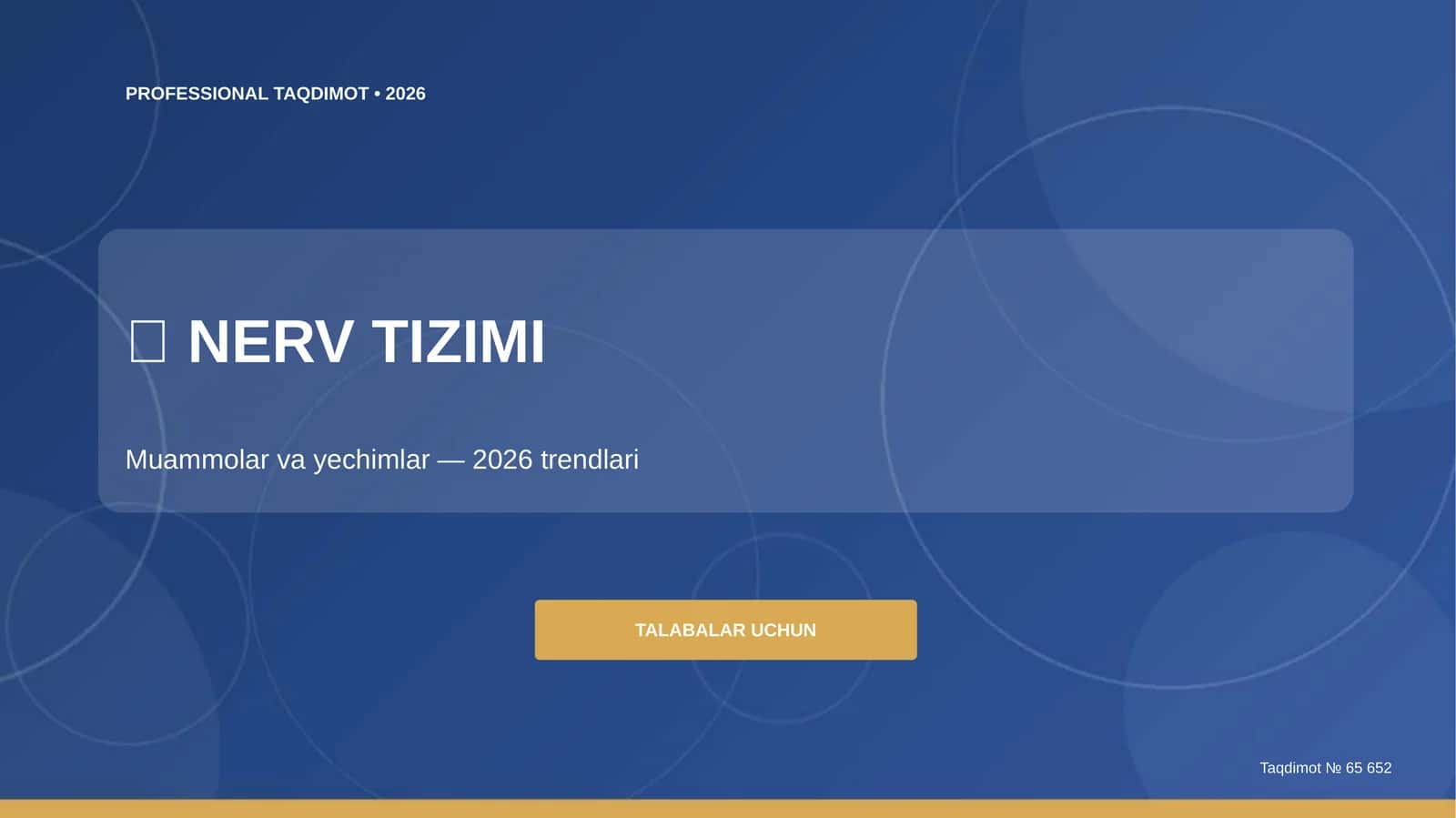 Nerv Tizimi Muammolar va Yechimlar 2026 1
