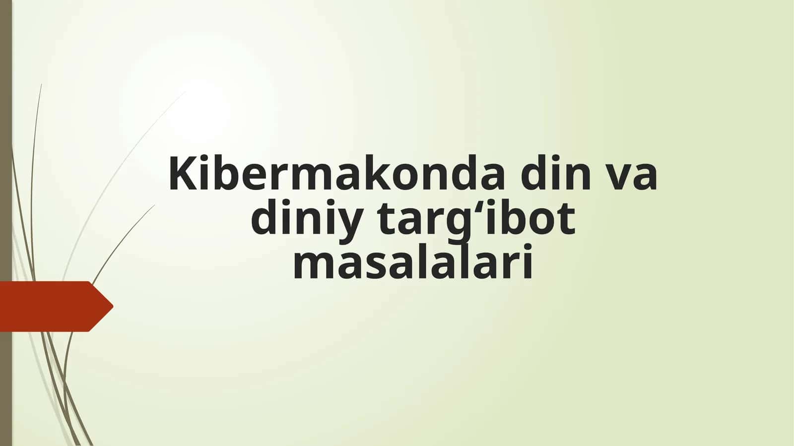 Kibermakonda din va diniy targ‘ibot masalalari 1