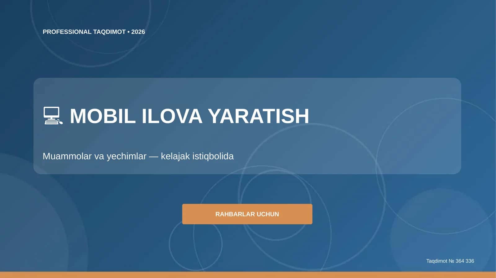 MOBIL ILOVA YARATISH 1