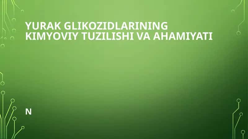 Yurakglikozidlari 1