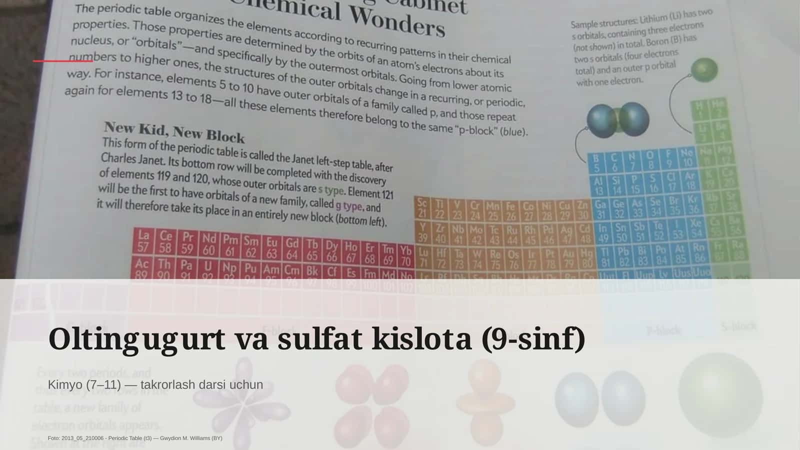 Oltingugurt va sulfat kislota (9-sinf) 1