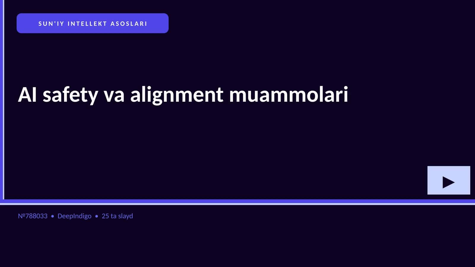 SUN'IY INTELLEKT ASOSLARI 1
