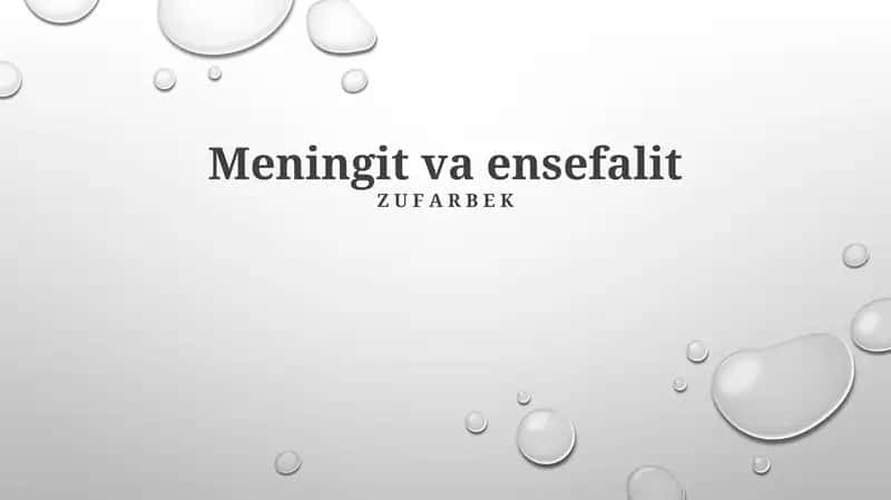Meningit va ensefalit 1