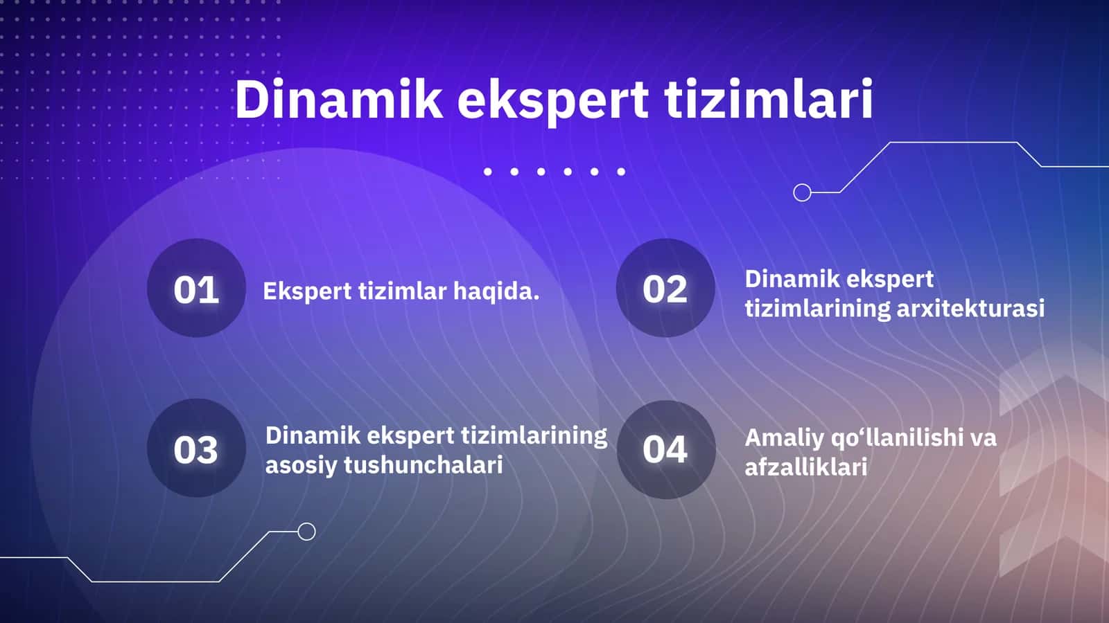 Dinamik ekspert tizimlari 1