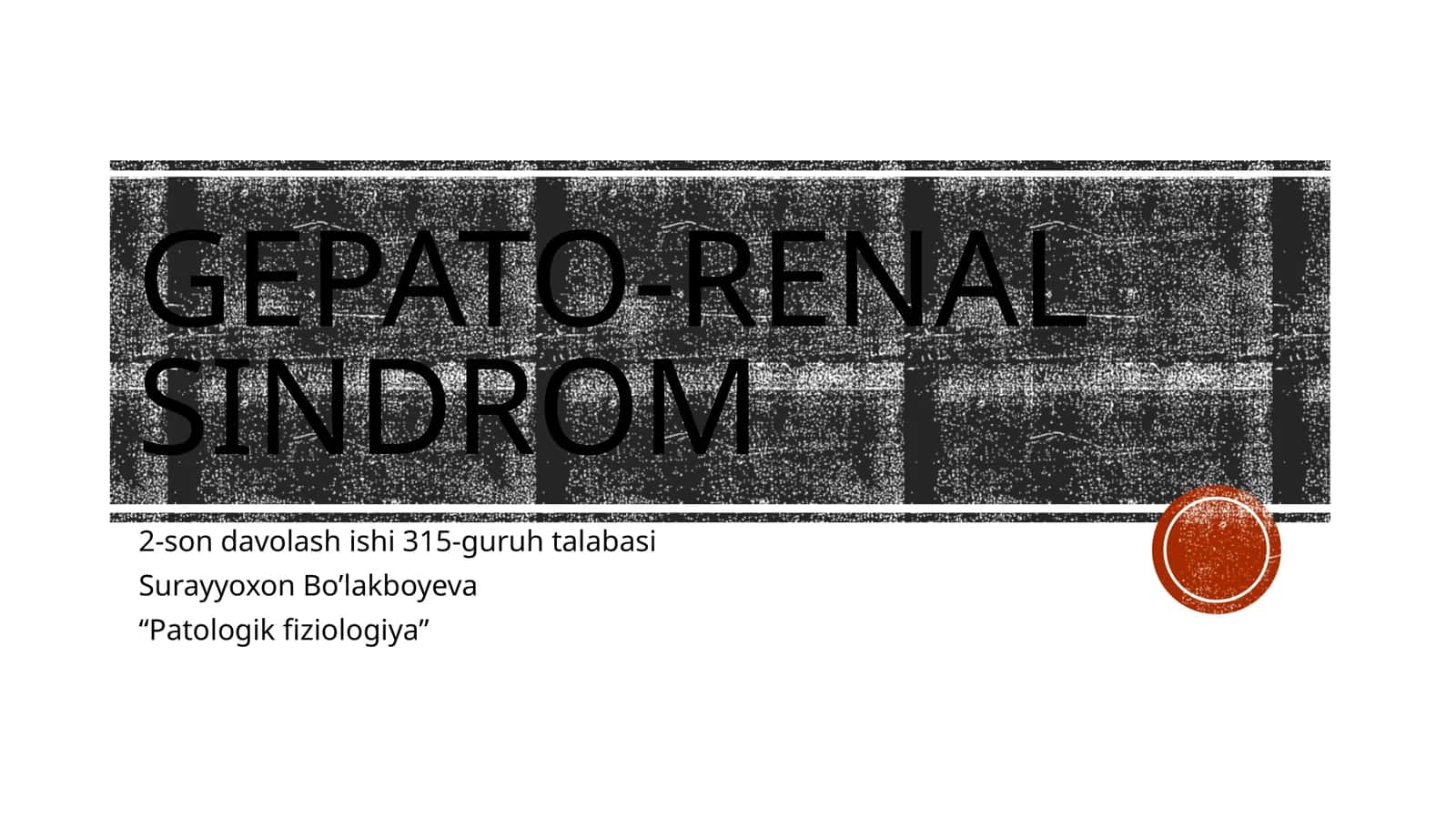 Gepato-renalsindrom 1