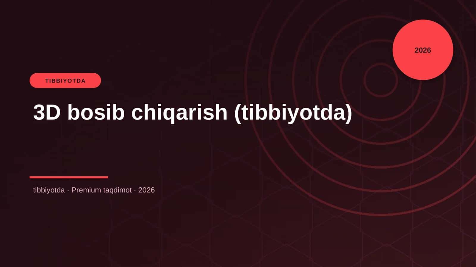 3D bosib chiqarish (tibbiyotda) 1