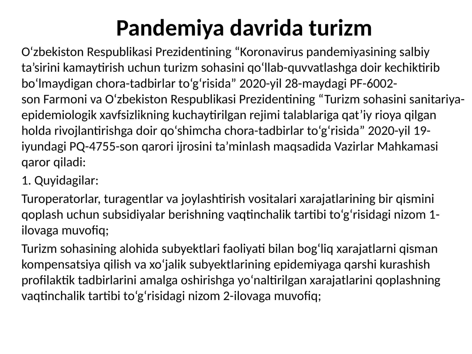 Pandemiyadavri turizm 1
