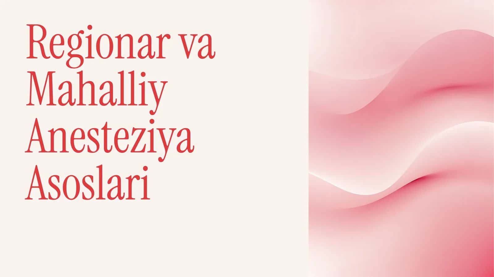 Anesteziya Asoslari 1
