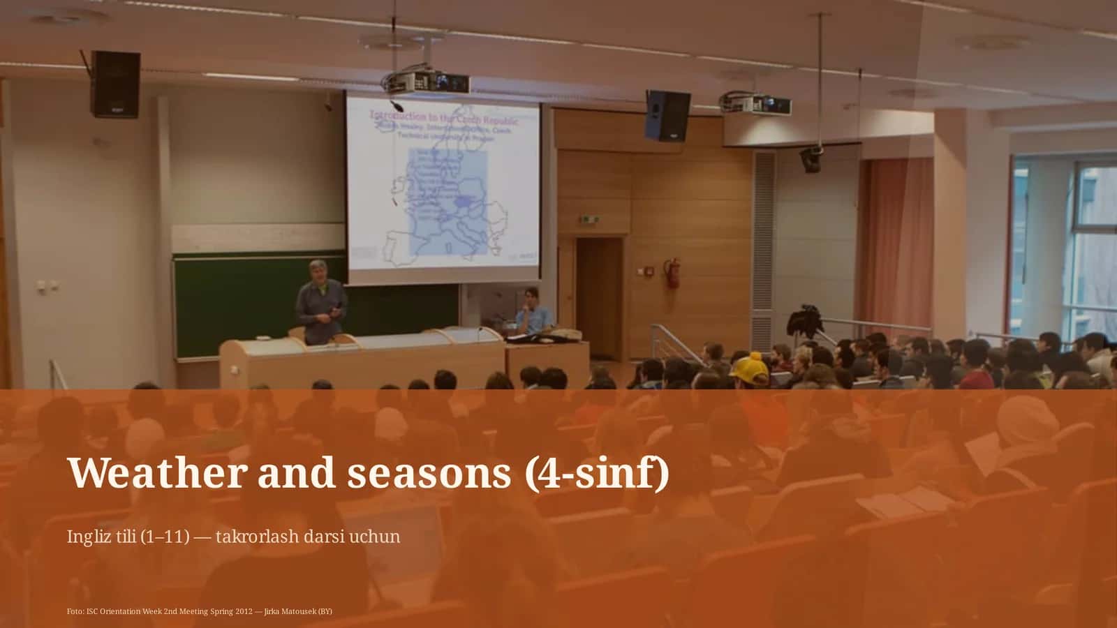 Weather and seasons (4-sinf) 1