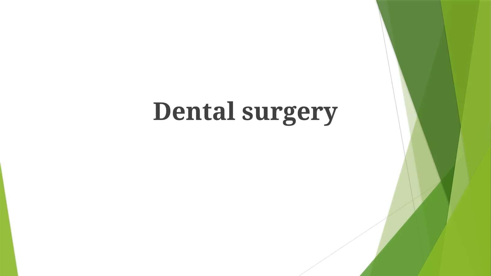 Dentalsurgery 1
