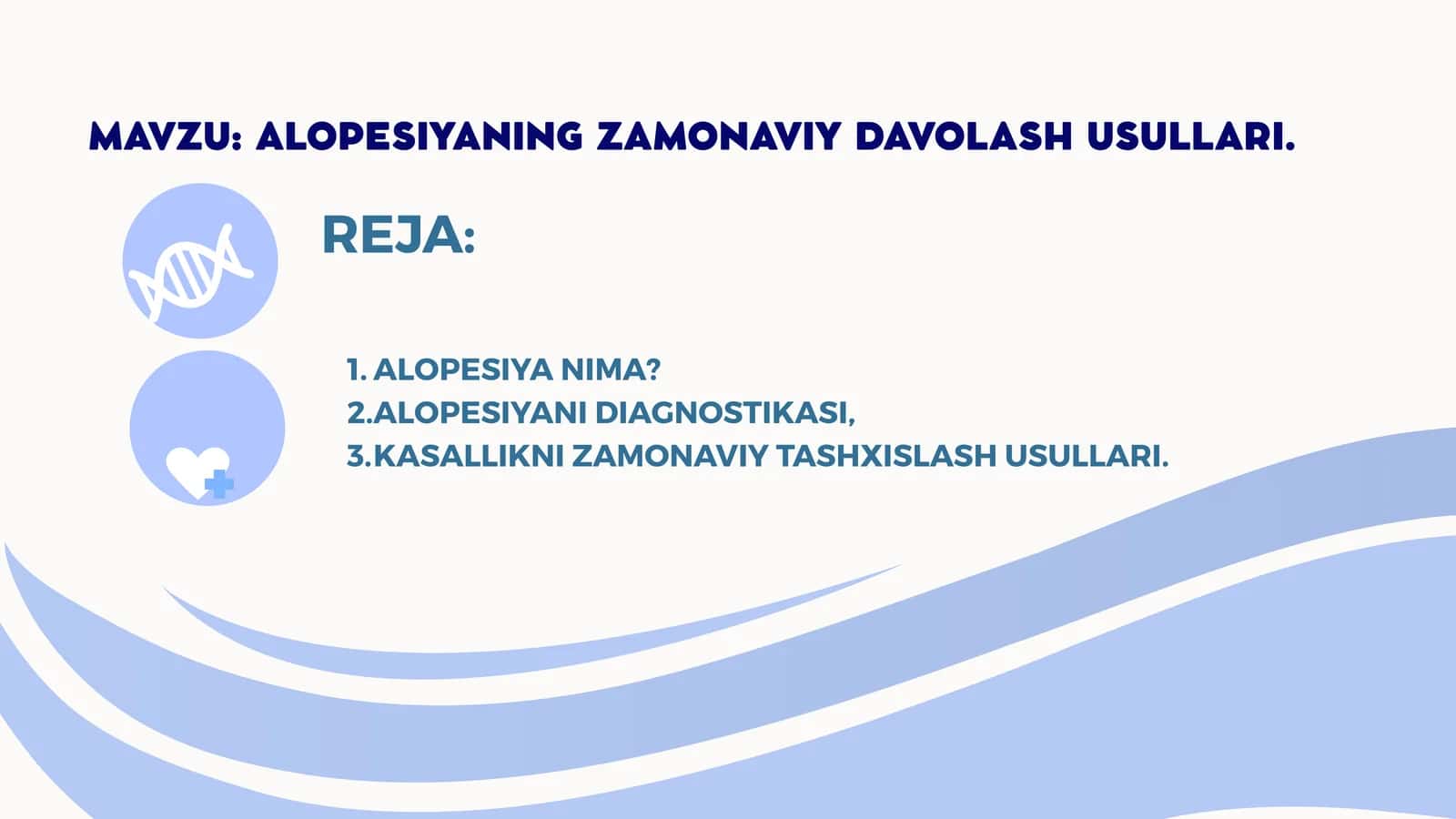 ALOPESIYANING ZAMONAVIY DAVOLASH USULLARI 1