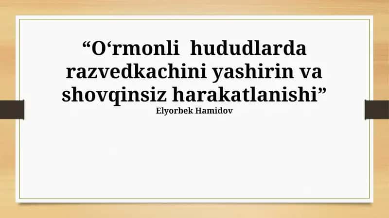 Yashirin Harakat Asoslari 1