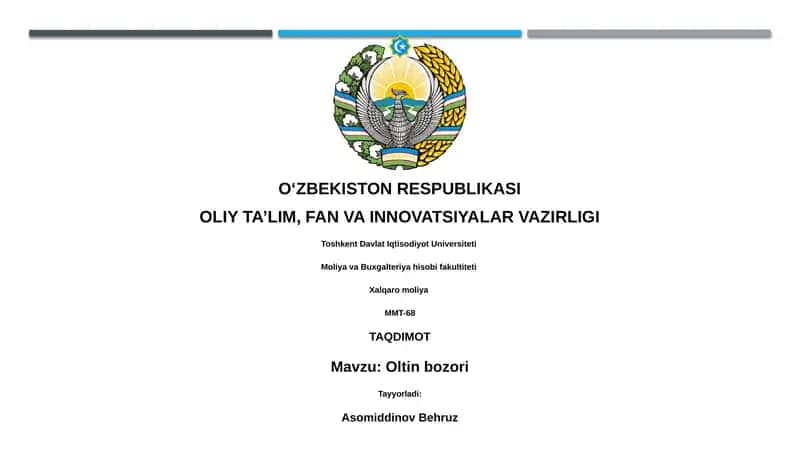 Oltin bozori 1