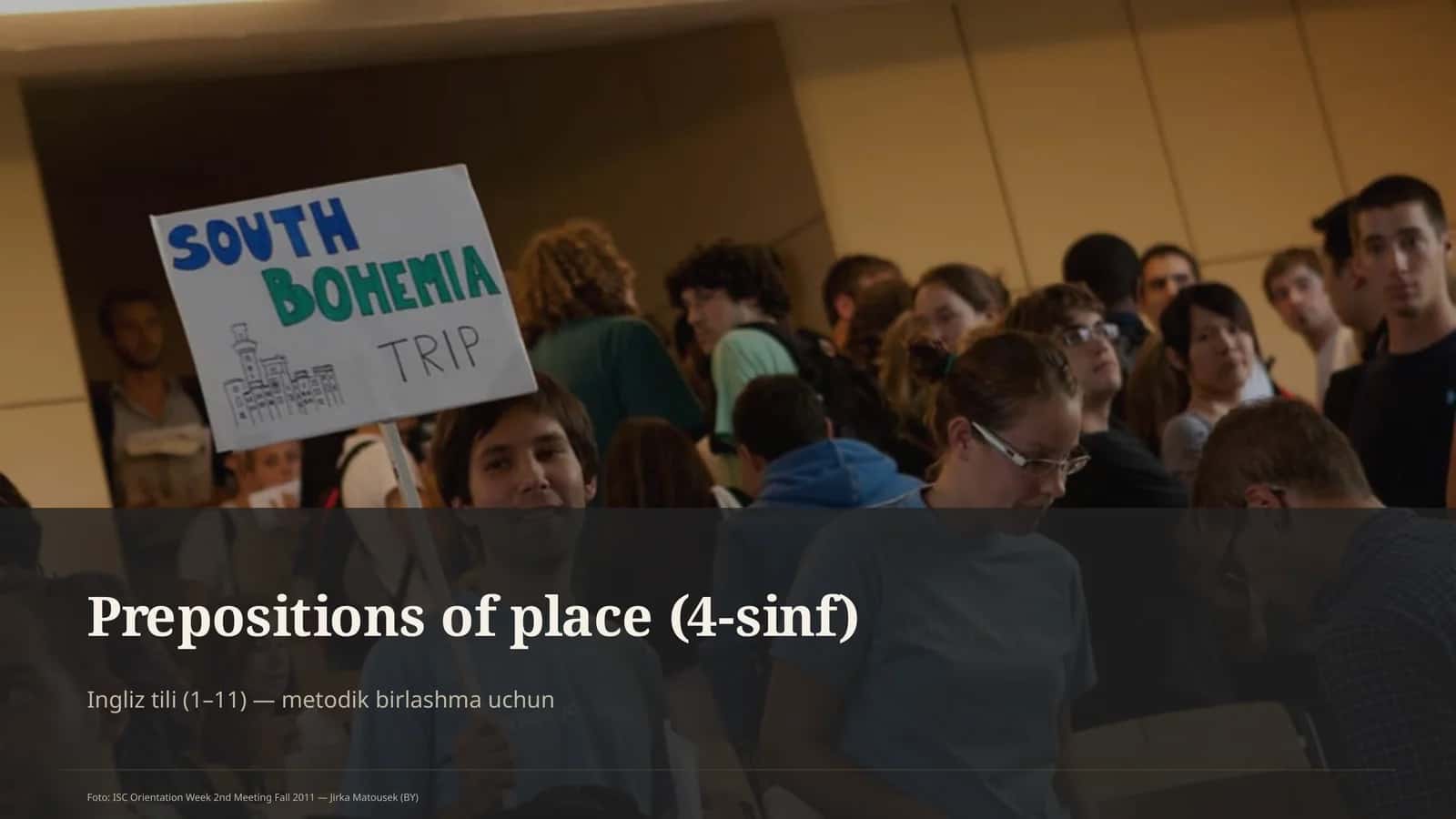 Prepositions of place (4-sinf) 1