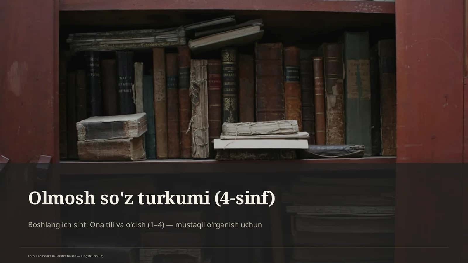 Olmosh so'z turkumi (4-sinf) 1