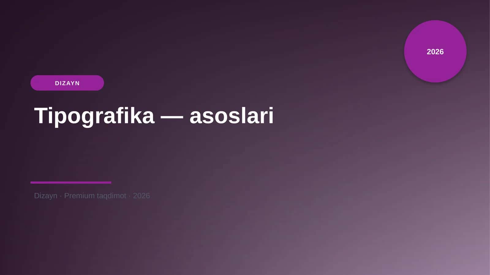 Tipografika — asoslari 1