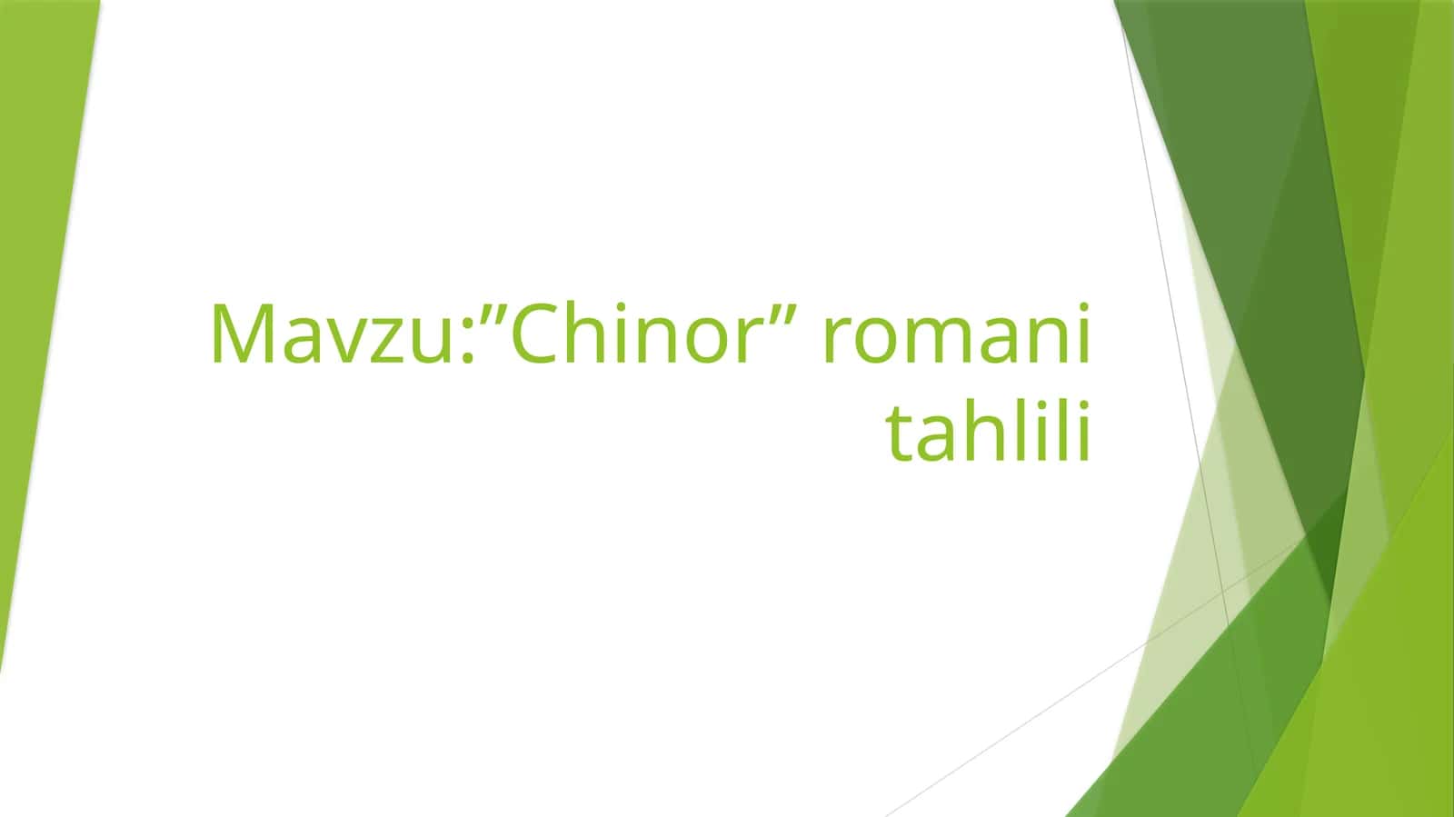 Chinor 1