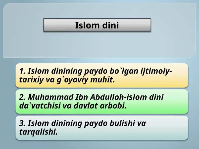 Islom dini 1