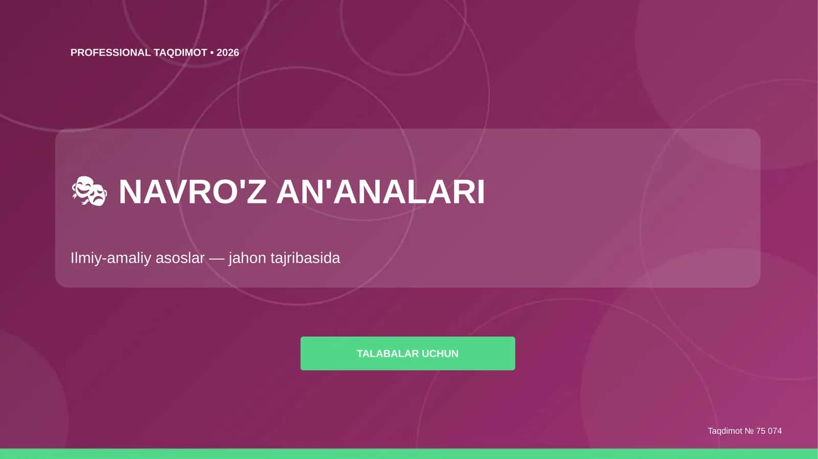 NAVRO'Z AN'ANALARI 1