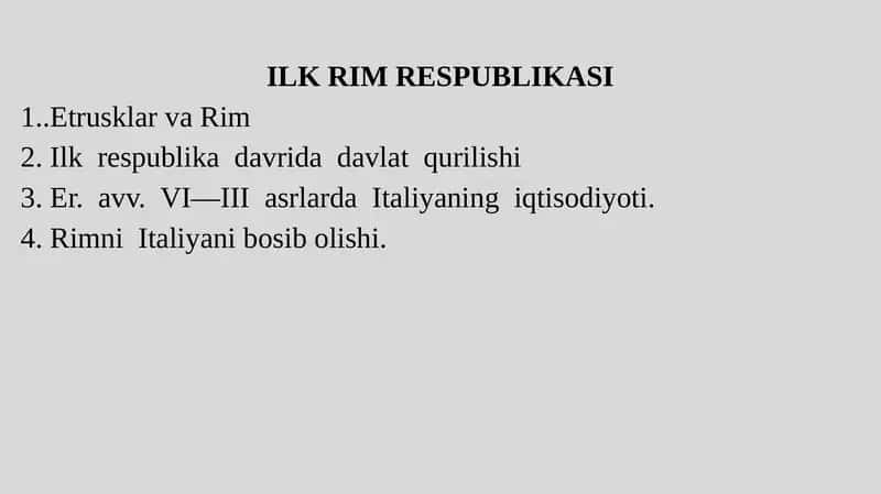 ILK RIM RESPUBLIKASI 1
