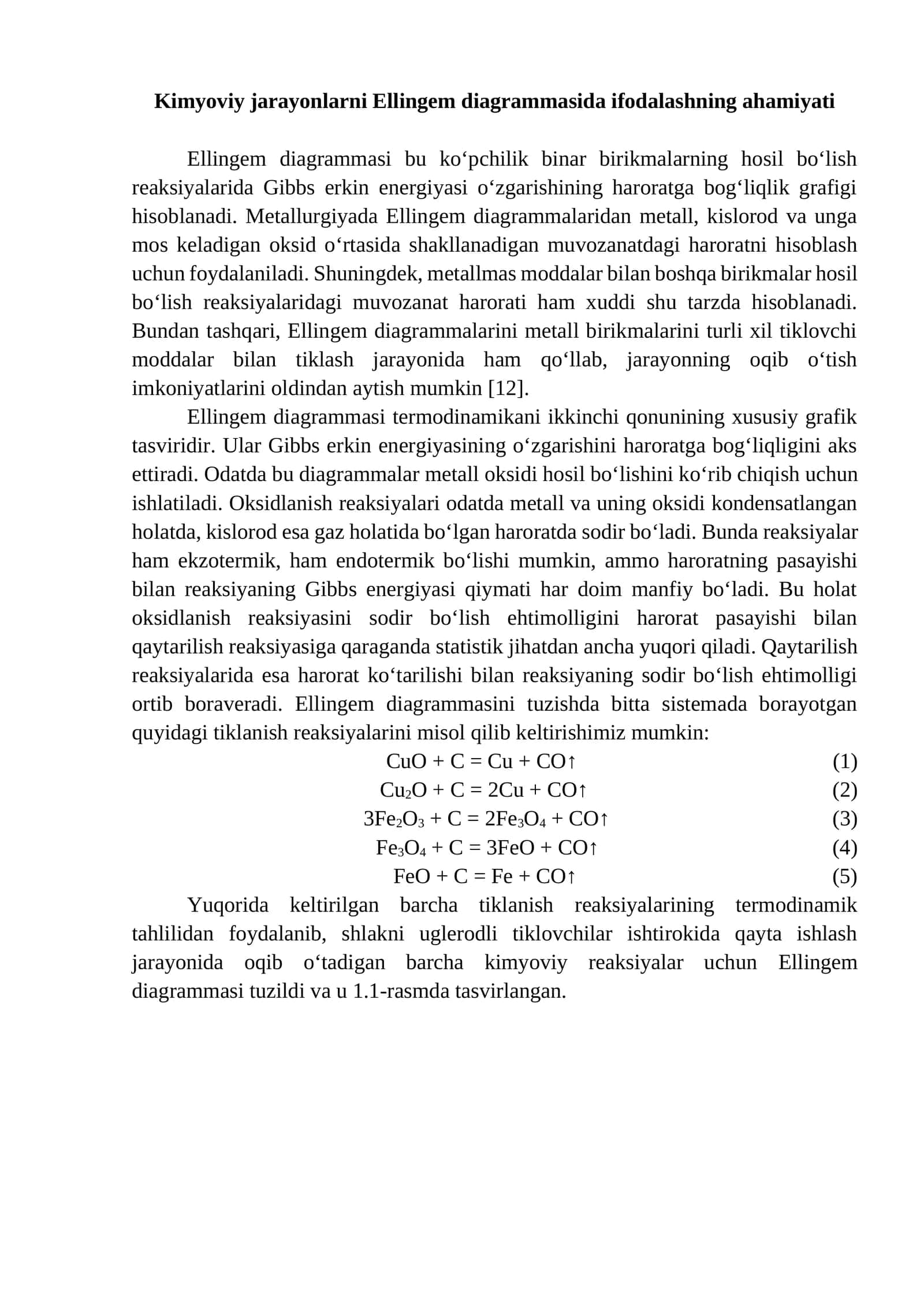 Ellingem diagrammasi 1