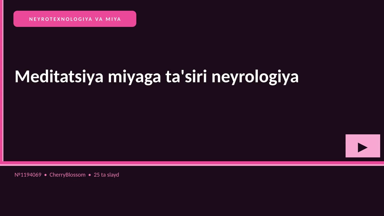 NEYROTEXNOLOGIYA VA MIYA 1