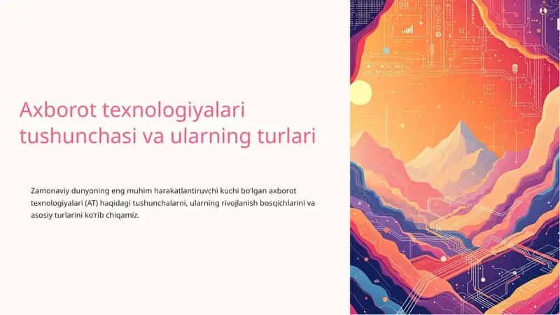 Axborot texnologiyalari 1