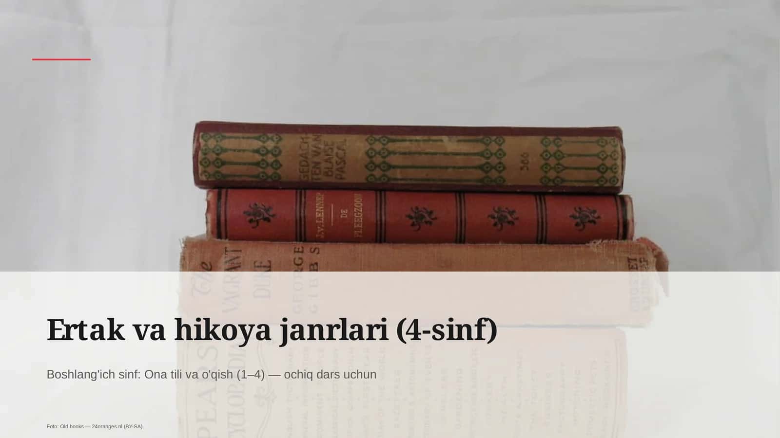 Ertak va hikoya janrlari (4-sinf) 1