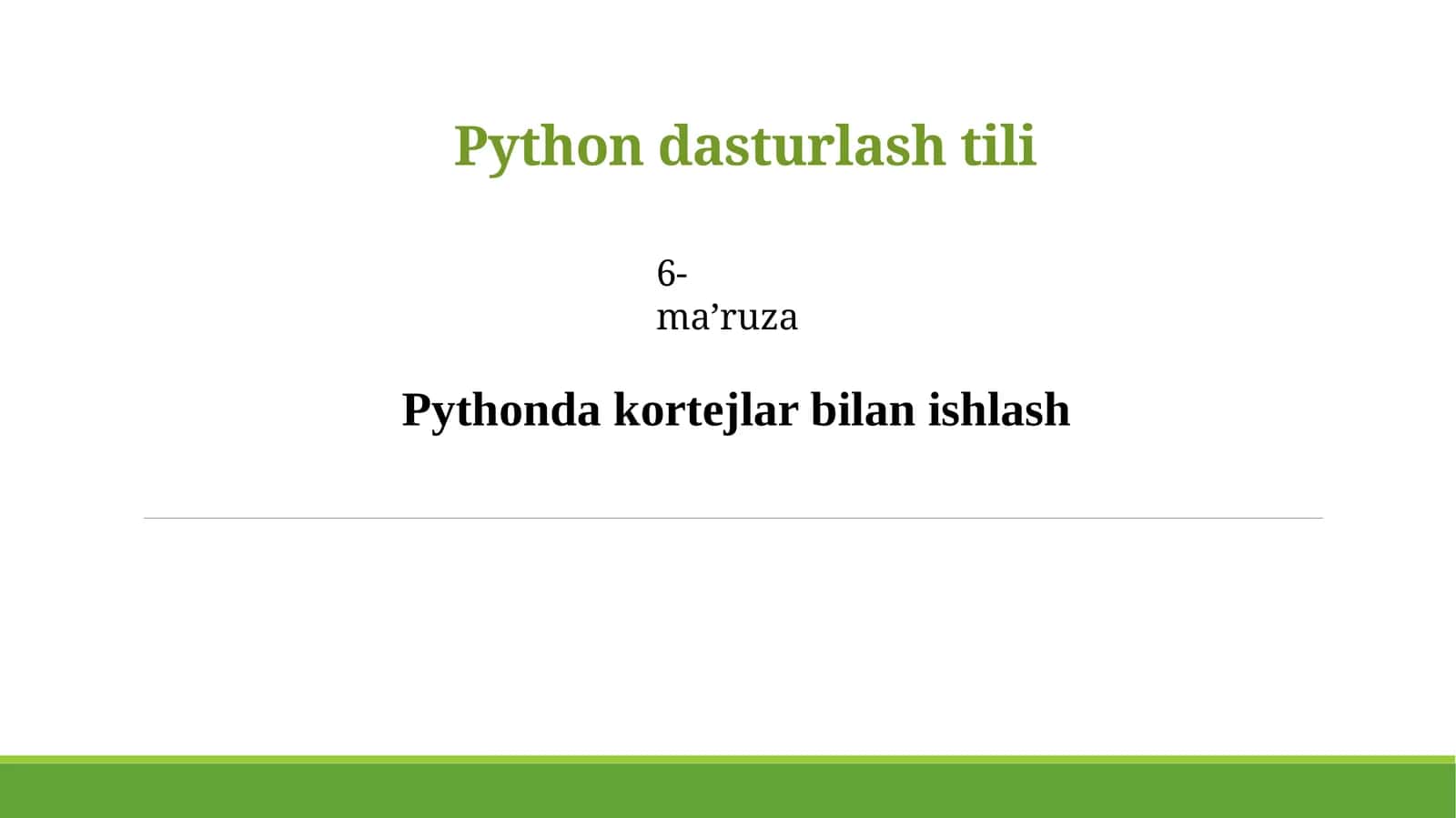 Pythondasturlashtili 1