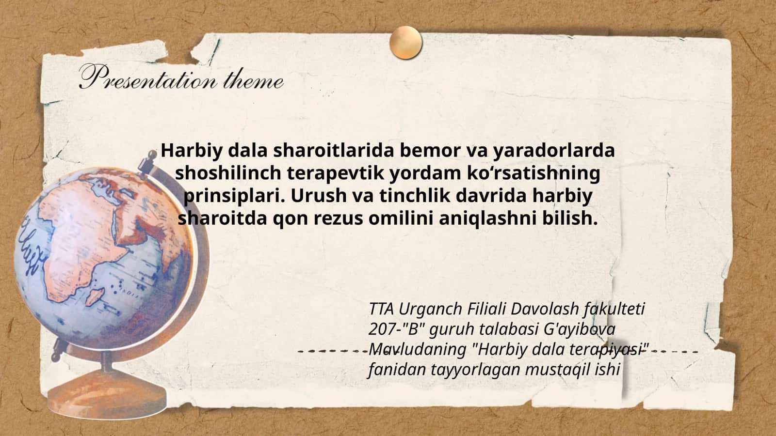 Harbiy dala terapiyasi 1
