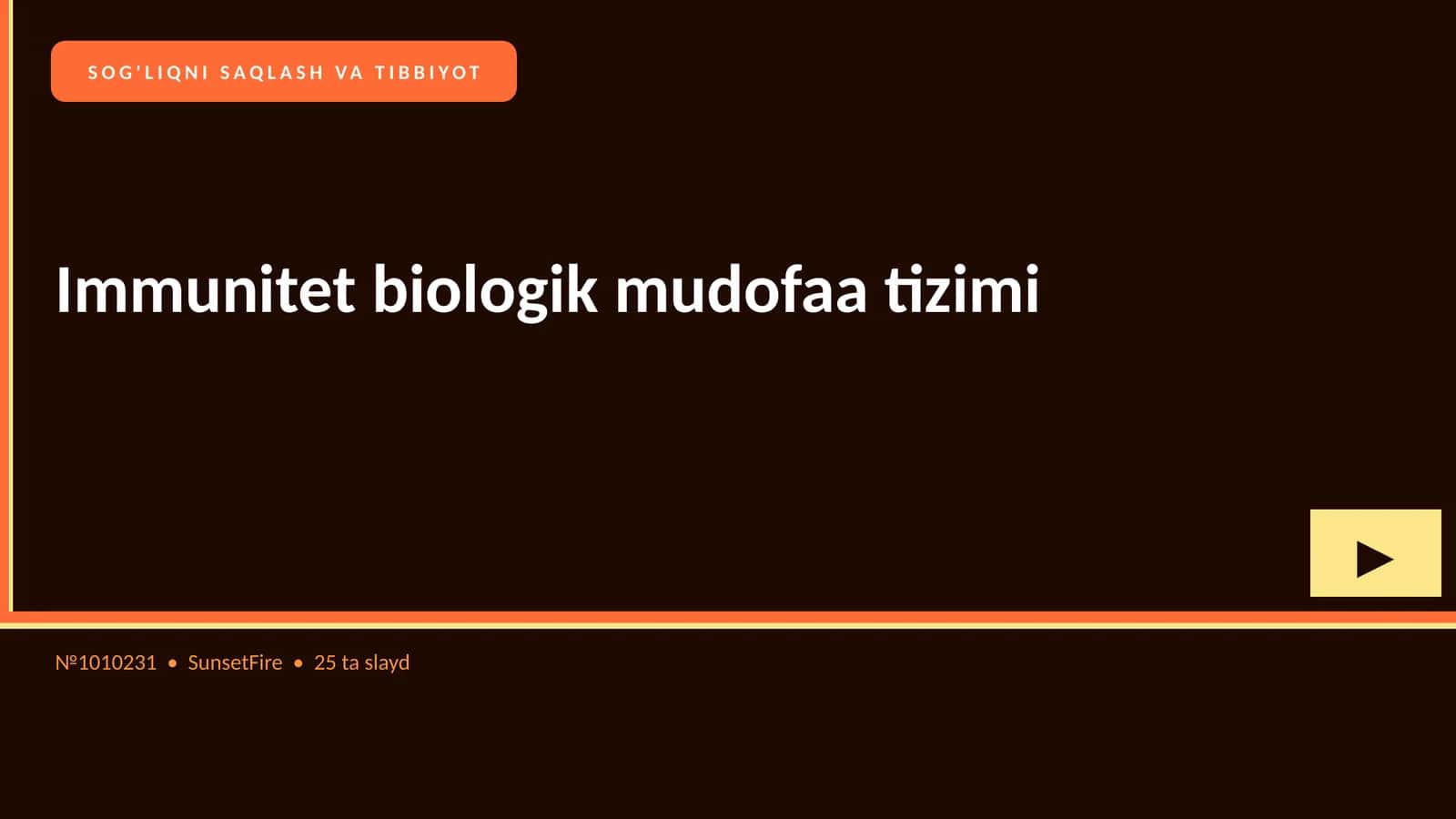 Immunitet biologik mudofaa tizimi 1