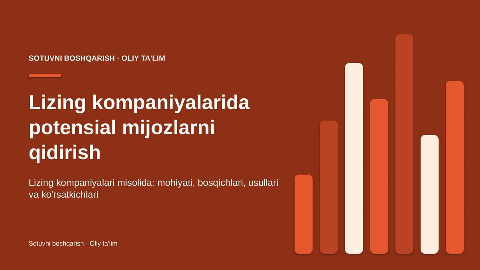 Lizing kompaniyalarida potensial mijozlarni qidirish 1
