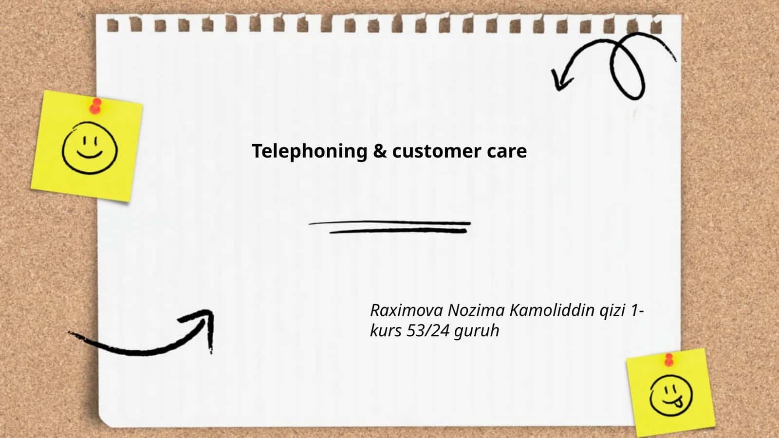 Telephoning & customer care 1