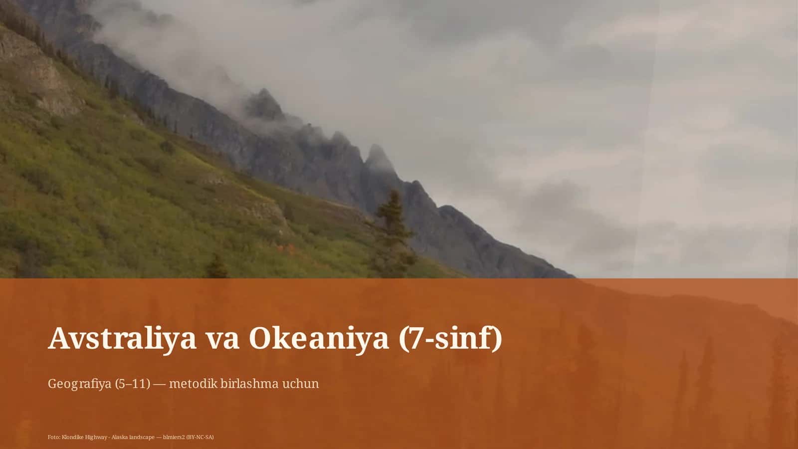 Avstraliya va Okeaniya (7-sinf) 1