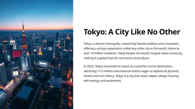 Tokyo: A City Like No Other 1