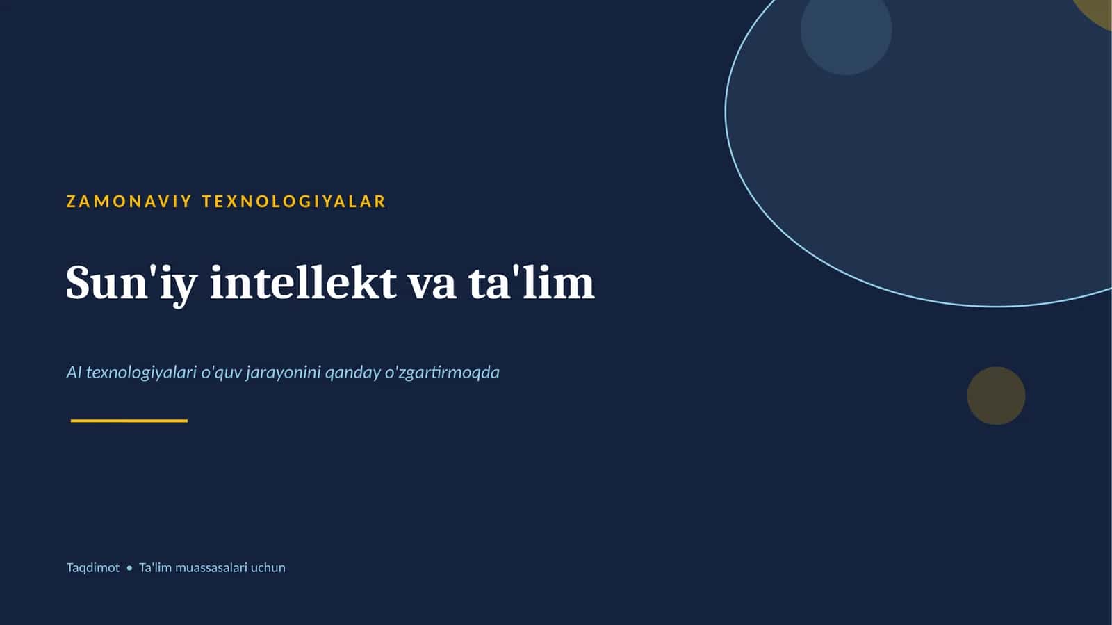 Sun'iy intellekt va ta'lim 1